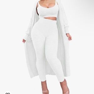 All White 3 Piece Set (Worn Once)